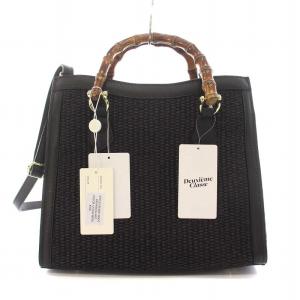 Deuxieme Classe 23SS AULENTTI オウレンティ BAMBOO トートバッグ ショルダーバッグ 2WAY 黒 ブラック 茶
