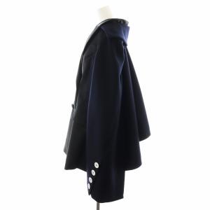 sacai MELTON WOOL CAPE COAT 1 ブラック