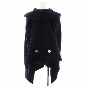 sacai MELTON WOOL CAPE COAT 1 ブラック