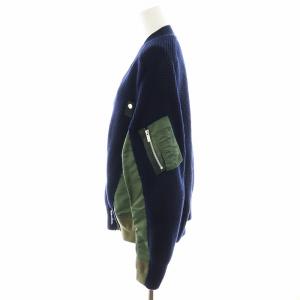 sacai KNIT DOCKING BOMBER JACKET 1