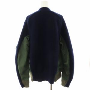 sacai KNIT DOCKING BOMBER JACKET 1