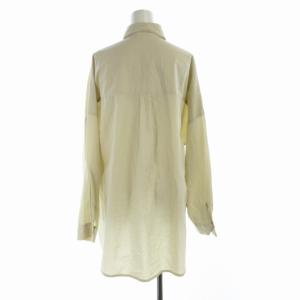 EVERYDAY I LIKE ワイドシャツ ブラウス チュニック ビックシルエット 長袖 F ベージュ 20050500803010