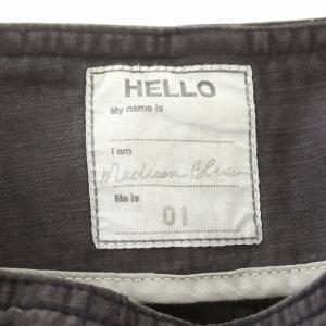 MADISONBLUE スカート ひざ丈 タイト スリット ウォッシュ加工 1 S グレー /G