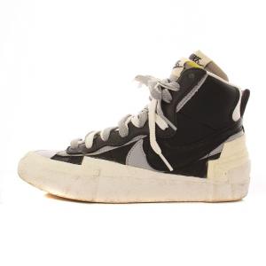 NIKE sacai BLAZER MID BLACK/WOLF GREY