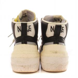 NIKE sacai BLAZER MID BLACK/WOLF GREY