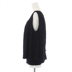 Deuxieme Classe 23SS Duplex ブラウス シャツ ノースリーブ F 黒 ブラック 23070500722010