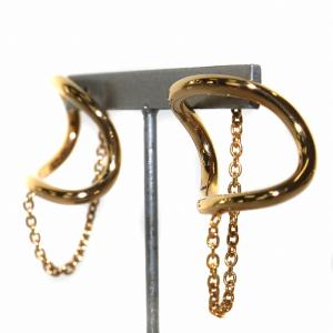 Maison Margiela 11 ピアス 両耳 チェーン 925 ゴールド色 /NW38