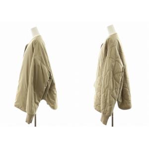 Deuxieme Classe × CALUX QUILTED 中綿ジャケット F ベージュ