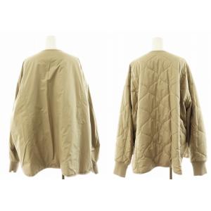 Deuxieme Classe × CALUX QUILTED 中綿ジャケット F ベージュ