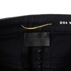 SAINT LAURENT PARIS デニムパンツ ジーンズ スキニー ストレッチ W26 黒 ブラック 390327 D04 W/SK-HW