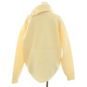 AURALEE 23AW MILLED FRENCH MERINO RIB KNIT ZIP