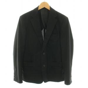 テーラードジャケット シングル 2B センターベント ウール混 S 黒 ブラック /YT
