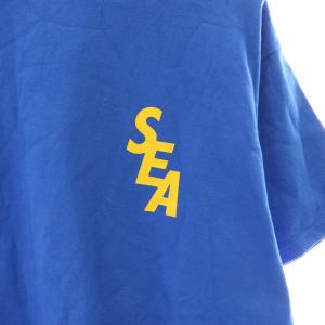 WIND AND SEA NBA Tシャツ カットソー 半袖 クルーネック ロゴプリント M 青 ブルー 黄色 イエロー /NW9