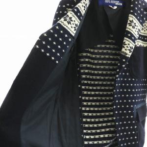 JUNYA WATANABE MAN コムデギャルソン AD2011 テーラードジャケット L ネイビー