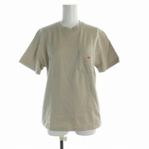 Tシャツ カットソー ロゴ クルーネック 半袖 36 S ベージュ /RO