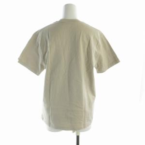 DANTON Tシャツ カットソー ロゴ クルーネック 半袖 36 S ベージュ /RO
