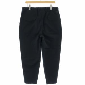 White Mountaineering 別注イージーワイドテーパードスラックス タック ウエストゴム ストレッチ 2 M 黒 ブラック WM2073426