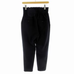 JOURNAL STANDARD 22AW ウールライクストレッチワイドパンツ イージー フリル 38 M 黒 ブラック 22030400905030