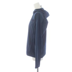 THE NORTH FACE MTN SOFTSHELL HD ジップアップパーカー フーディー ハイネック ロゴ 刺繍 長袖 L 紺 ネイビー NPW21703