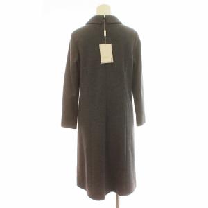 ELISA ワンピース ミモレ ロング 長袖 ステンカラー ウール 2 M グレー