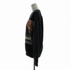 Ameri VINTAGE スウェット トレーナー プルオーバー 変形 アシメ ダメージ加工 長袖 紺 ネイビー