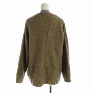 Ameri VINTAGE カーディガン ニット フェイクレイヤード Vネック 長袖 F 茶 ブラウン 青 ブルー