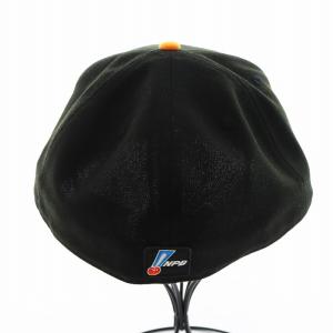NEW ERA ジャイアンツ キャップ 帽子 ロゴ刺繍 59.6cm オレンジ 黒 ブラック /AN6