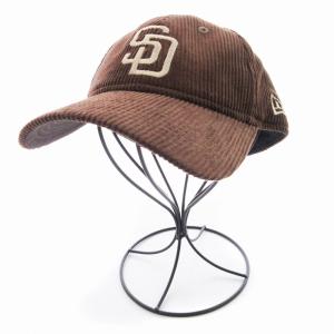 NEW ERA コーデュロイ サンディエゴ パドレス チョコ キャップ 野球帽子 56.8?60.6cm 茶 ブラウン 13751030
