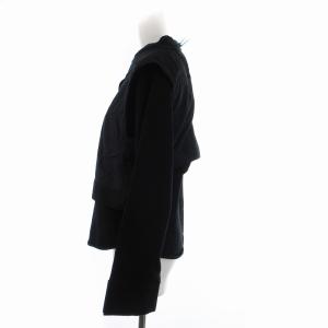 Ameri VINTAGE 20SS シャツ ブラウス 長袖 カットソー フェイクレイヤード F 黒 ブラック