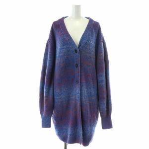 Ameri VINTAGE UNDRESSED 22AW UND ミックスロングストレートニットカーディガン UND MIX LONG STRAIGHT