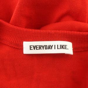 EVERYDAY I LIKE 24SS カーディガン KIRI コットン ニット 長袖 F 赤 レッド