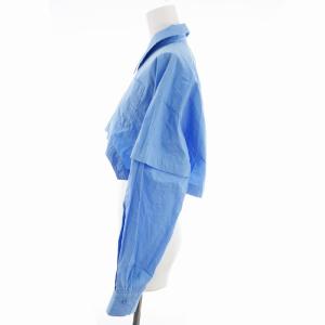 Ameri VINTAGE 22SS HEM DEFORMATION SHORT SHIRT シャツ ブラウス 長袖 カットソーショート丈