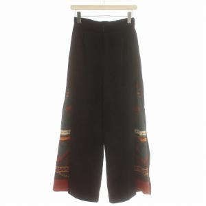 21SS MEDI TWIN CHEETAH SCARF PANTS ハイウエスト パンツ スカーフ柄