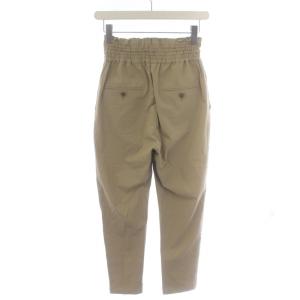 JOURNAL STANDARD 24SS ナイロンストレッチワイドパンツ イージーパンツ テーパード ギャザー 34 XS ベージュ 24030400910010