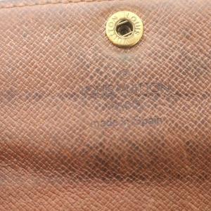 LOUIS VUITTON モノグラム 長財布 M61734 ポルトフォイユ サラ 茶 ブラウン