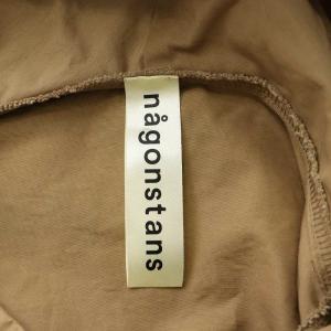 nagonstans プルオーバーパーカー 長袖 スウェット 切替 裏起毛 36 S 茶 ブラウン グレー /BB