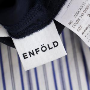 ENFOLD 19AW ミックスマテリアルレイヤードスカート ロング 38 M マルチカラー 300CA331-2950
