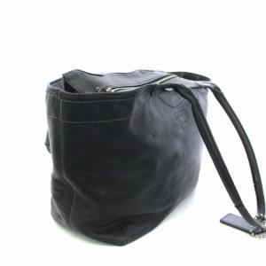 COACH トートバッグ ショルダーバッグ レザー 黒 ブラック F14383
