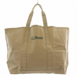 L.L.BEAN グローサリートートバッグ ハンドバッグ ロゴ 刺繍 キャンバス 茶 ブラウン 301371 /BB