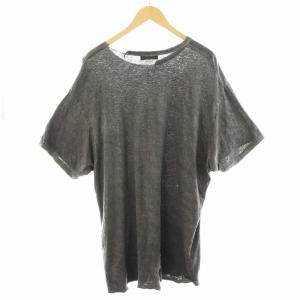 Yohji Yamamoto POUR HOMME Tシャツ カットソー 半袖 墨染 製品加工 3 L グレー