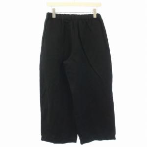 COMME des GARCONS AD2009 ナイロン リネン ワイドパンツ イージーパンツ S 黒 ブラック