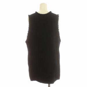 IENA 23SS ＆NAVY 2way ツィード ベスト カットオフ F ネイビー 紺