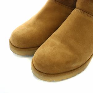 UGG australia クリスティン ムートンブーツ ショート スエード ボア 厚底 23.5cm キャメル 1012497