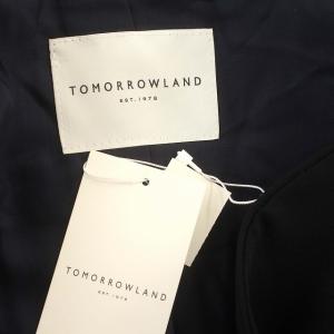 TOMORROWLAND ノーカラージャケット ジャケット 36 S ネイビー 紺