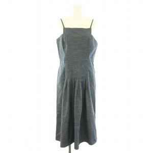 03P デニムキャミソールワンピース ココマーク 42 ネイビー