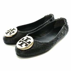 キルテッドミニー QUILTED MINNIE フラットシューズ パンプス レザー キルティング ロゴプレート 7 24.0cm