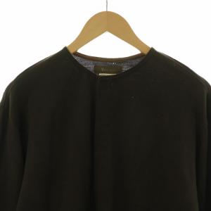 Y's for men ヨウジヤマモト カーディガン ニット ノーカラー 3 L 茶 ブラウン