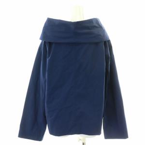 Tao AD1998 ブラウス 長袖 オフタートル 紺 ネイビー