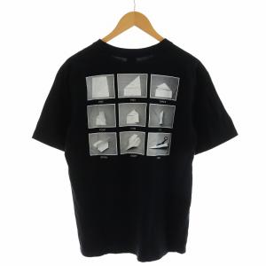 NUMBER (N)INE CLOSS LOVE Tシャツ カットソー 半袖 プリント 折り紙 3 L 黒 ブラック