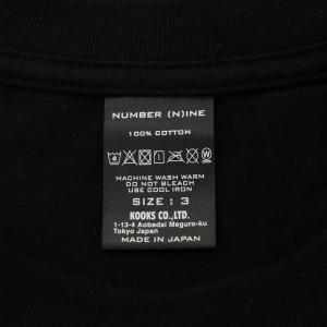 NUMBER (N)INE CLOSS LOVE Tシャツ カットソー 半袖 プリント 折り紙 3 L 黒 ブラック